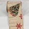 The Ribbon People Ivory and Green Christmas Tree Wired Craft Ribbon 6" x 9 Yards